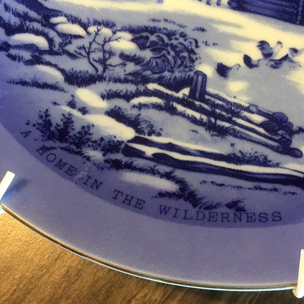Blue decorative plate - Picture 4 of 6